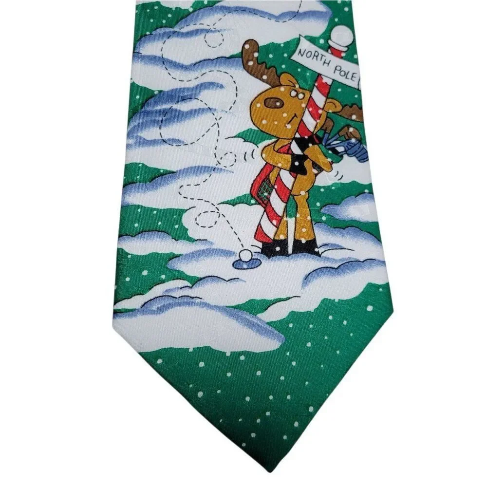 Yule TIE Greetings Christmas Neck Tie Hallmark Mens 57